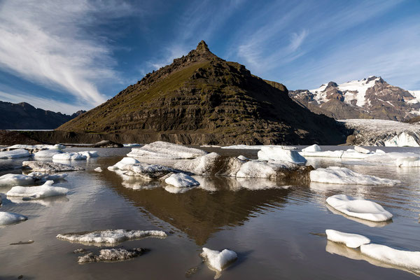 Svinafellsjökull Gletscher