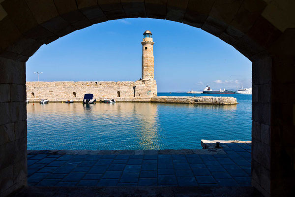 Alter ägyptischer Leuchtturm Rethymno / Kreta / Griechenland