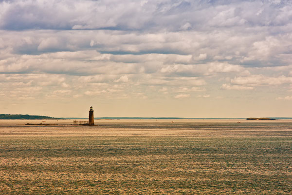 Lighthouse Ram Island Ledge Light, Maine  - Ostküste USA