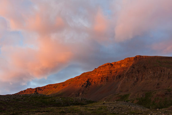 Berg glühen