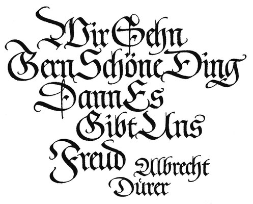 Calligraphie Werner Schneider