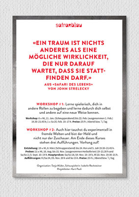 Theaterworkshop, Flyer A6, Rückseite