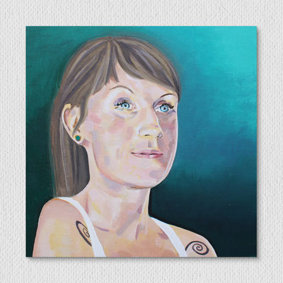 Nadja, Acryl auf Canvas, 30 x 30 cm