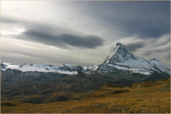 Matterhorn, gesehen von den Höbalmen, 12.10.2007