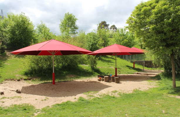 Große Sonnenschirme von may für Gastro und Gewerbe ✔ Fachhändler in HESSEN ✔ 61184 Karben 🚩 FINK Sonnenschirme ✉ info@fink-sonnenschirme.de