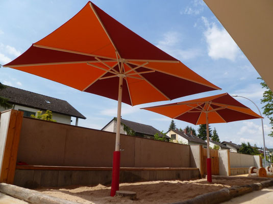 ✅ Sonnenschirme für Kindergarten, Gastronomie oder Gewerbe ✅ may Sonnenschirme Ronneburg Hessen 🚩 Ihr Fachhändler: FINK Sonnenschirme