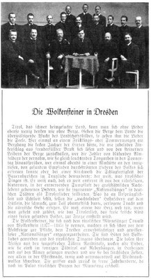 Ankündigung in der Dresdner Presse bezüglich des Gastkonzertes in Dresden