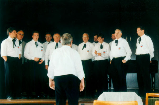 25. Mai 1995: Einsingen für das Konzert in Hamburg