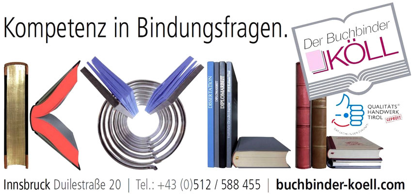 Logo des Unternehmen "Buchbinder Köll"