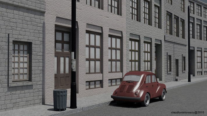 3DSMax render - street view - NAD project