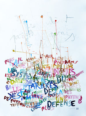 "Les phytoncides #1"  - Aquarelle 2021- FESTOR Astrid © 2022