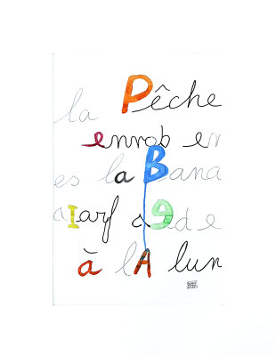 "Tournure de phrase "- Aquarelle 2021- FESTOR Astrid © 2022