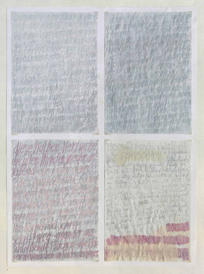 Palimpseste, je 29,7 x 21 cm, beidseitig, 1995-'97