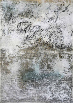 Dyslalie, 84 x 60 cm, Schrift/mixed media auf Papier, 11/2023