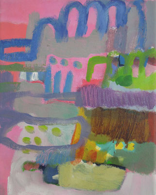 16, Acryl auf Leinwand, 2024/25, 25 x 20 cm
