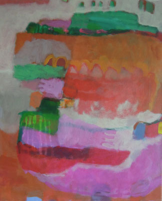 Gefüge 87, 2023, Acryl auf Leinwand, 55 x 45 cm