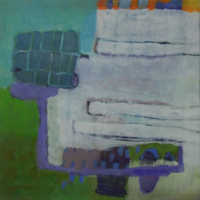Gefüge 107, Acryl auf Leinwand, 40 x 40 cm