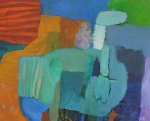 Gefüge 97, 2023, Acryl auf Leinwand, 65 x 80 cm