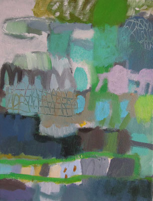 1, Acryl auf Leinwand, 2024/25, 30 x 23 cm