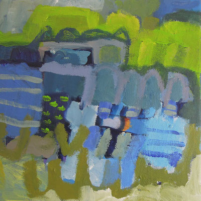 8,  Acryl auf Leinwand, 2024/25, 20 x 20 cm