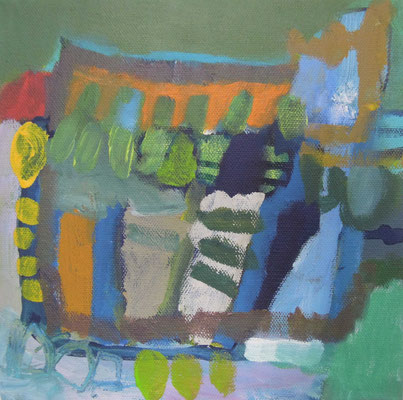 9,  Acryl auf Leinwand, 2024/25, 20 x 20 cm