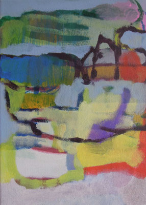 4, Acryl auf Leinwand, 2024/25, 28 x 20 cm