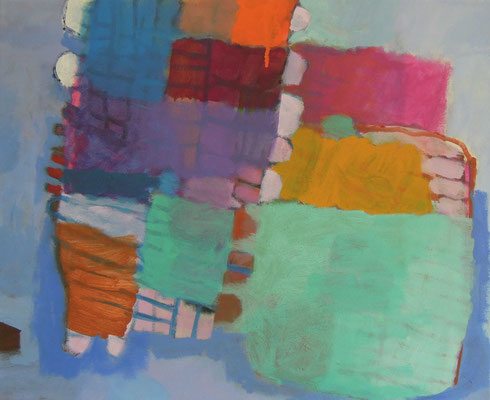 Gefüge 94, 2023, Acryl auf Leinwand, 45 x 55 cm