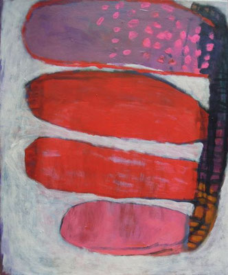 Gefüge 71, 2021, Acryl auf Leinwand, 55 x 45 cm