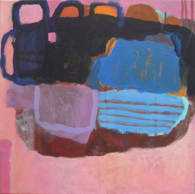 Gefüge 54, 2020, Acryl auf Leinwand, 40 x 40 cm