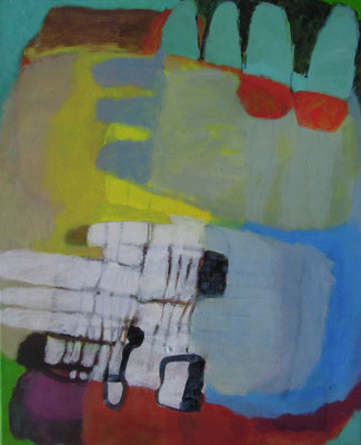 Gefüge 90, 2023, Acryl auf Leinwand, 55 x 45 cm