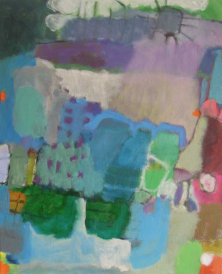 Gefüge 88, 2023, Acryl auf Leinwand, 55 x 45 cm