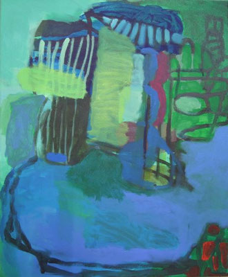 Gefüge 83, 2021, Acryl auf Leinwand, 55 x 45 cm
