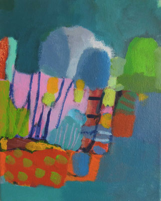 15, Acryl auf Leinwand, 2024/25, 25 x 20 cm