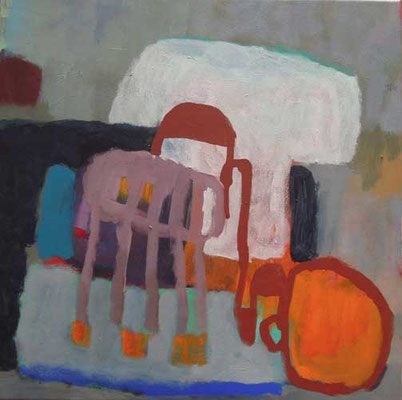 "Gefüge 46", 2019, Acryl auf Leinwand, 40 x 40 cm
