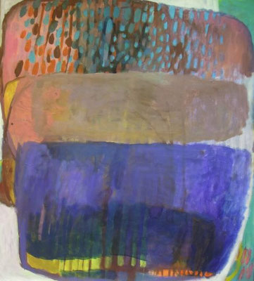 Gefüge 77, 2021, Acryl auf Leinwand, 100 x 90 cm
