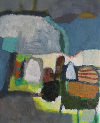 12, Acryl auf Leinwand, 2024/25, 25 x 20 cm