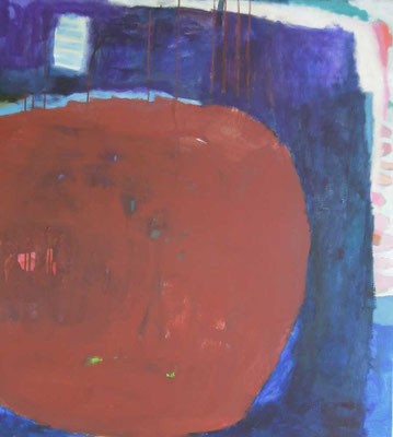 "Gefüge 40", 2019, Acryl auf Leinwand, 100 x 90 cm