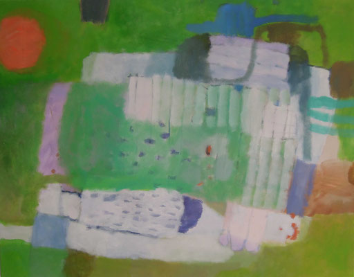 Gefüge 98, 2023, Acryl auf Leinwand, 70 x 90 cm