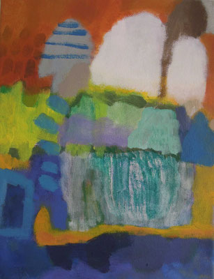 23, Acryl auf Leinwand, 2024/25, 30 x 23 cm