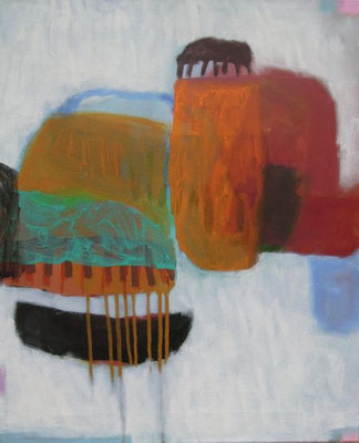 Gefüge 59, 2020, Acryl auf Leinwand, 55 x 45 cm