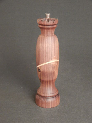 Stahlwerk,   Schwarznuss/Ahorn/Ulme,   für Pfeffer,   ca. 6,5 x 24,5 cm,   CHF 115.-