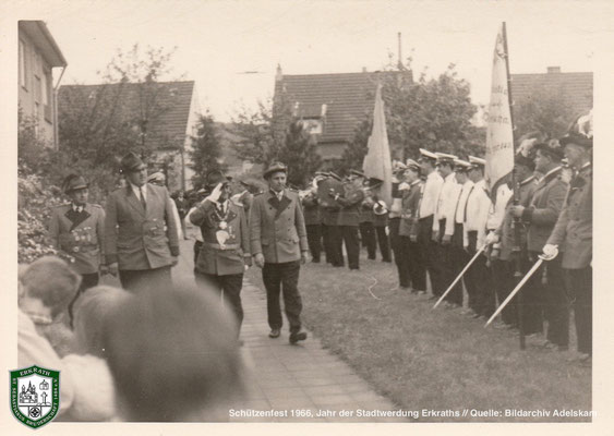 Schützenfest 1966. Jahr der Stadtwerdung Erkraths. Quelle: Bildarchiv Adelskamp