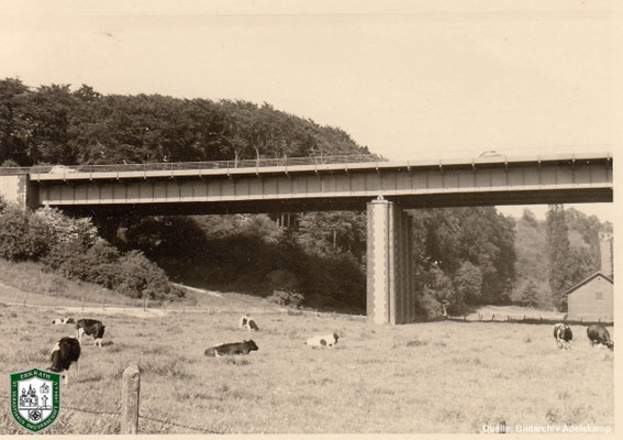 Autobahnbrücke in Erkrath um 1940. Quelle: Bildarchiv Adelskamp