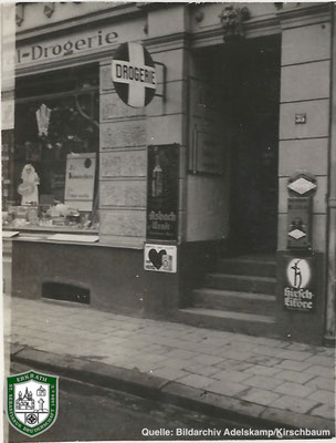 Drogerie Kirschbaum um 1930. Quelle: Bildarchiv Adelskamp/Kirschbaum