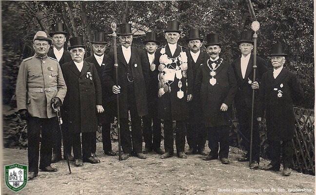 König 1929: Joseph Hucklenbroich. Quelle: Protokollbuch der SSB
