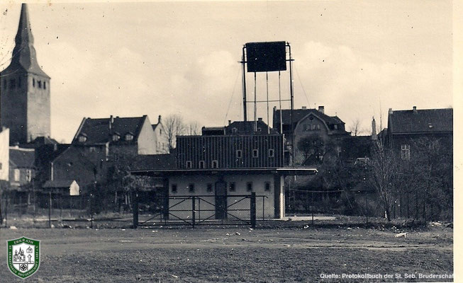 Schießstand 1934. Quelle: Protokollbuch der SSB