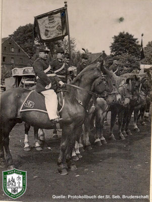 Reitercorps 1934. Quelle: Protokollbuch der SSB