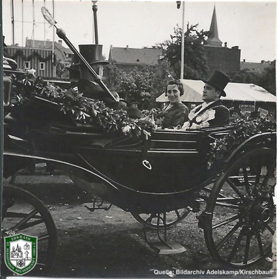 Königspaar 1934: Jacob und Margarethe Kirschbaum. Quelle: Bildarchiv Adelskamp/Kirschbaum