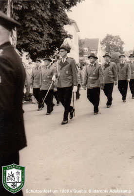 Schützenfest um 1959. Quelle: Bildarchiv Adelskamp