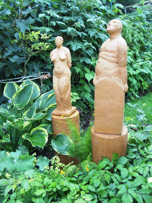 Figuren im Garten